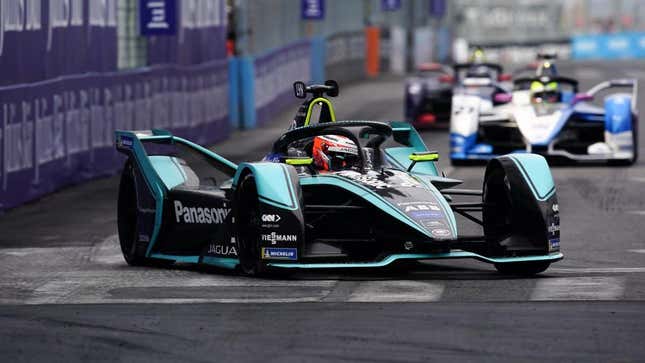 Image for article titled Mitch Evans Wins Jaguar&#39;s First Formula E Race in Rome