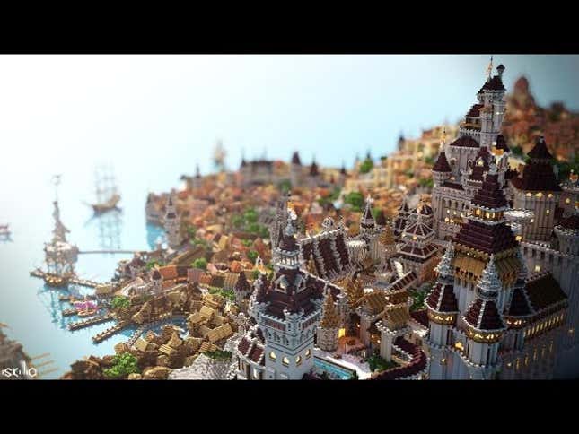 <i>Witcher 3</i> x <i>Minecraft </i>Build Recreates Novigrad (And Then Some)