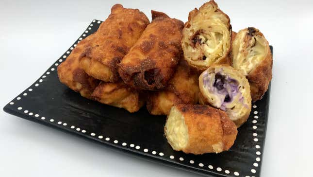 Image for article titled The miracle of the Noodle Kugel Egg Rolls
