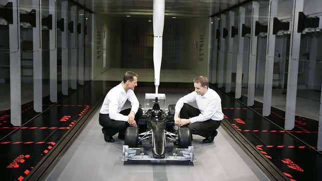 Image for article titled Formula One Wind Tunnels: Explained