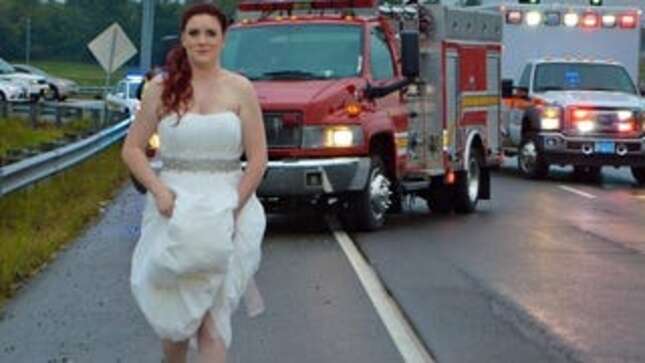 Paramedic Bride Delays Wedding Reception to Rush to Scene of Family's Car Crash