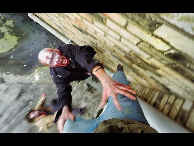 First-Person Zombie Movie Is A Man Running (And Jumping) For His Life
