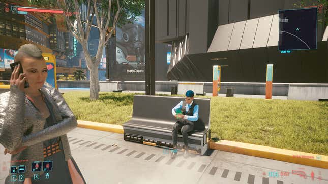 Image for article titled A Lunch Break With This Cyberpunk 2077 NPC