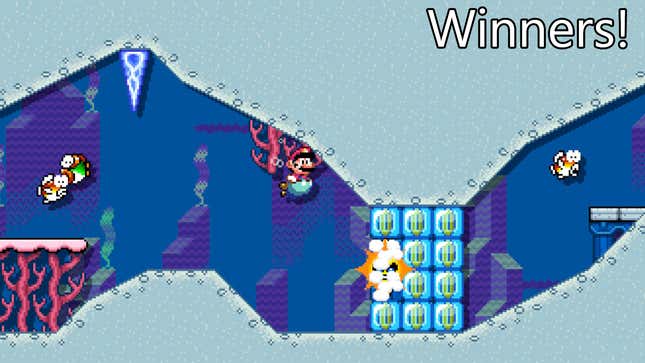 Image for article titled Mario Maker Contest: Water, Water Everywhere, Winners!