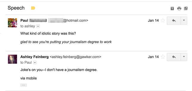 Image for article titled My Year In Gawker Hate Mail