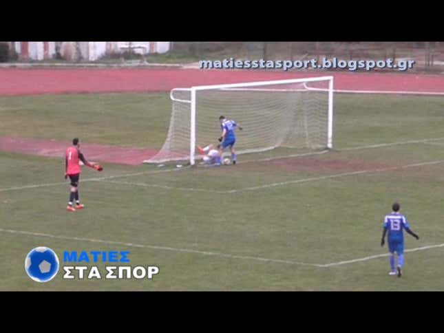 Hero Defender Refuses To Give Up, Somehow Thwarts Certain Goal