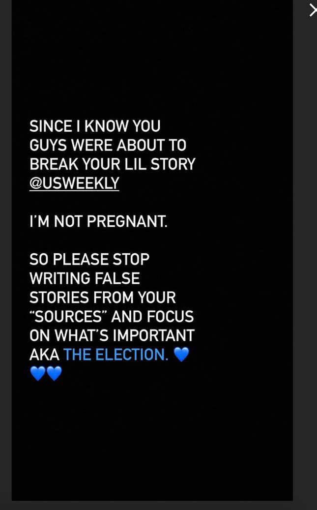 Image for article titled Hailey Bieber Is NOT Pregnant, Thank You Very Much for Asking