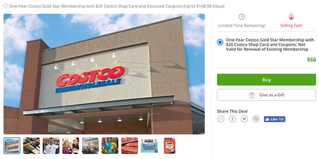 1-Year Costco Gold Star Membership | Groupon