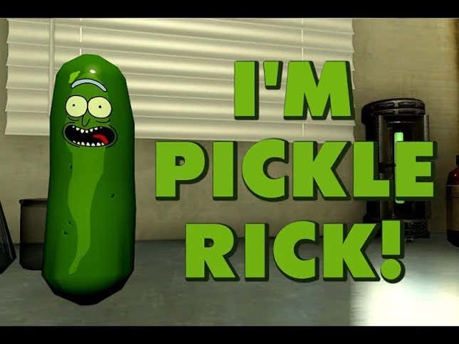 Pickle Rick vs <i>Fallout 4</i>