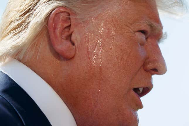 The Big President Is Now Wet
