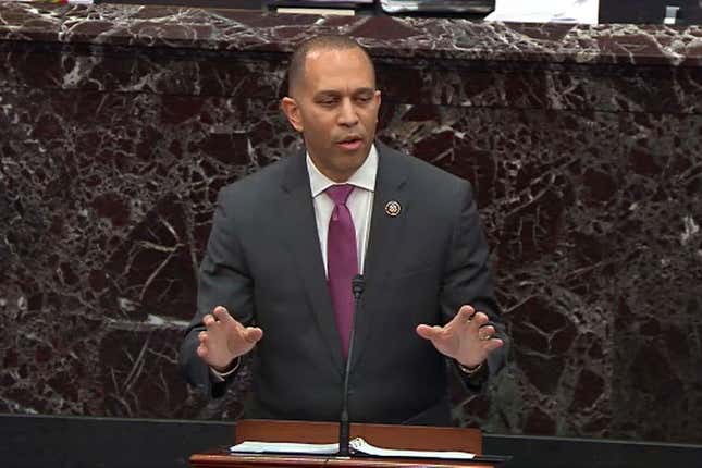 Image for article titled Never Thought Hip-Hop Would Take It This Far: Rep. Hakeem Jeffries Drops B.I.G. Lyric During Impeachment Trial