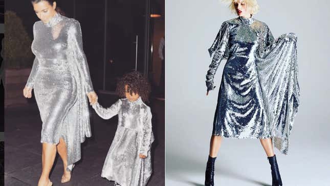 Images via Kim Kardashian and Taylor Swift’s Instagrams