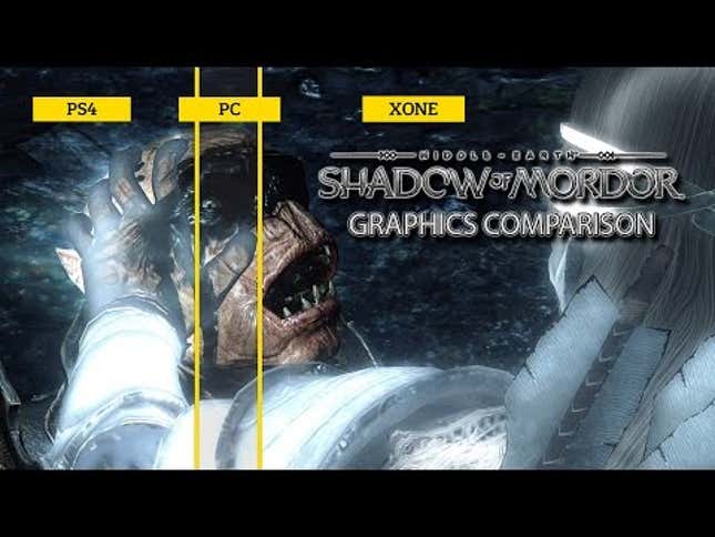 <em>Shadow of Mordor</em> on Xbox One vs PS4 vs PC