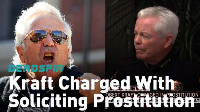 Patriots Owner Bob Kraft Charged With Soliciting Prostitution