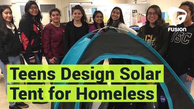 A Group Of High School Girls Invented A Solar-Powered Tent to Help Homeless People