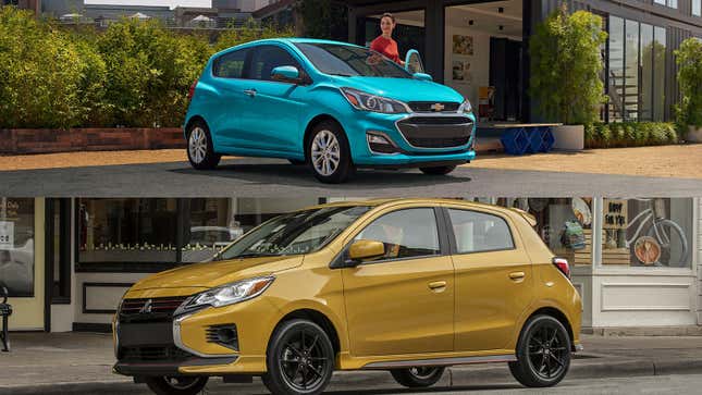 The 2021 Mitsubishi Mirage Takes On The 2021 Chevrolet Spark