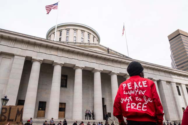 Protesters Outside Ohio Statehouse