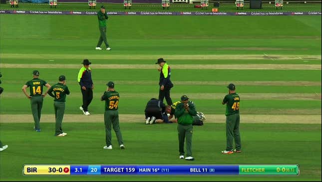 Cricket Bowler Taken To Hospital After Line Drive To The Skull