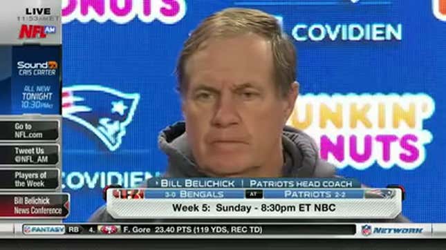 Bill Belichick Really Just Wants To Talk About Cincinnati