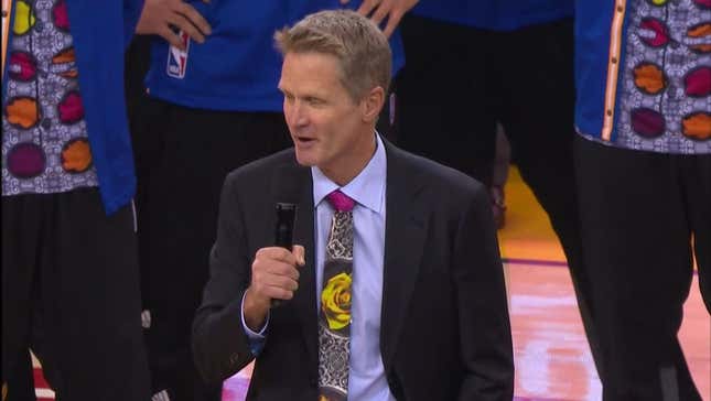 Steve Kerr Leads Warriors Fans In "Moment Of Joy" Sager Tribute