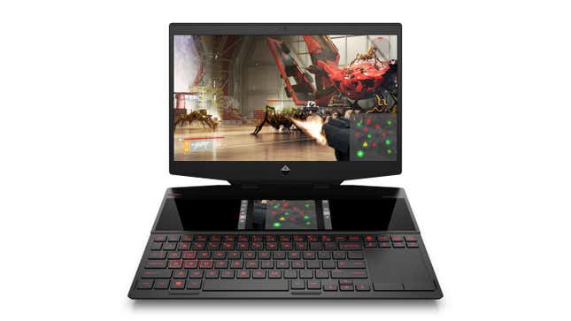Image for article titled HP&#39;s Omen X 2S Gaming Laptop Has a Second Display Built Right in