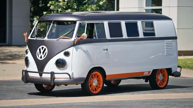 Image for article titled Volkswagen&#39;s Research Lab Turned an Old Microbus Into an EV Technology-Crammed Concept Vehicle