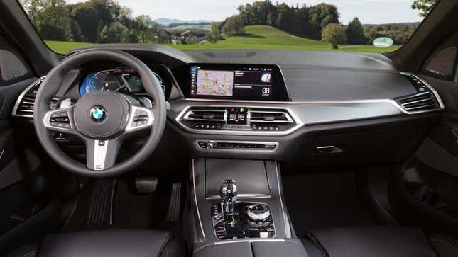2021 BMW X5 xDrive45e interior.