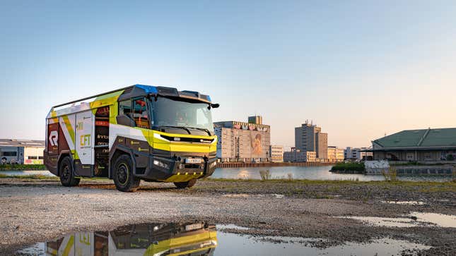 Image for article titled This Adorable Electric Fire Truck Is The Future We Need