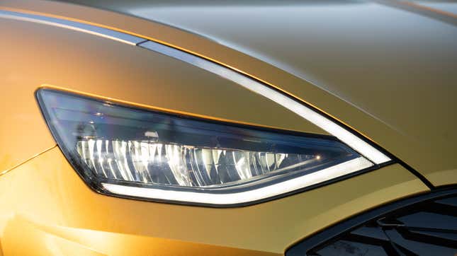 The headlights on the 2020 Hyundai Sonata, which has not yet been rated by IIHS. Ratings on the 2019 model consisted of both IIHS’ lowest and highest grade, depending on the trim level.