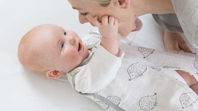SwaddleDesigns Cotton Muslin Sleeping Sack, $16