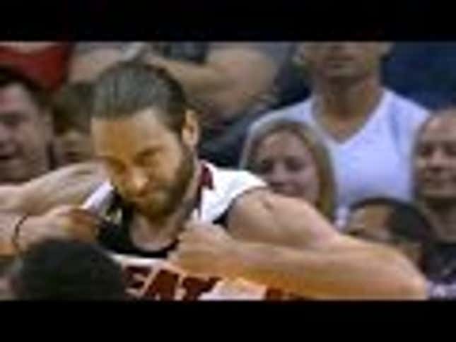 Josh McRoberts Got Mad And Ripped His Jersey Like Hulk Hogan