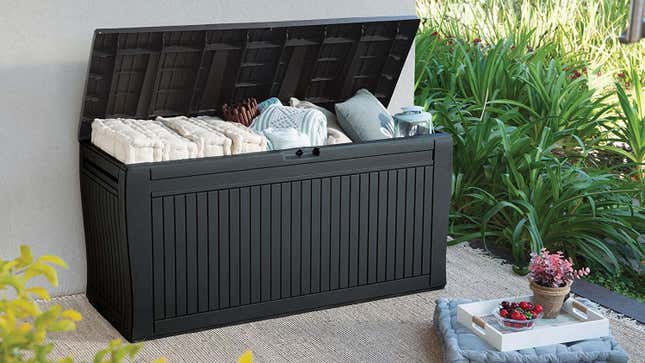 Keter Comfy All Weather Outdoor Storage Box | $49 | Amazon