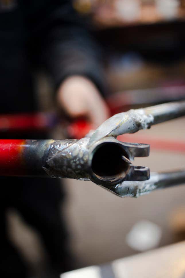 Image for article titled How To Braze A Broken Old Schwinn Mountain Bike's $150 Frame Back Together