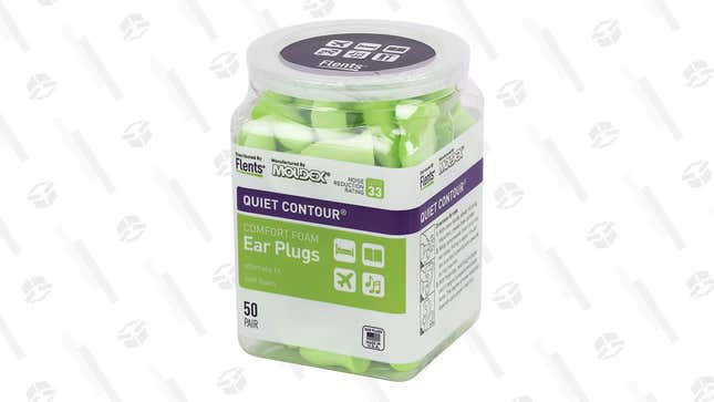 Flents Quiet Contour Ear Plugs, 50 Pairs | $12 | Amazon