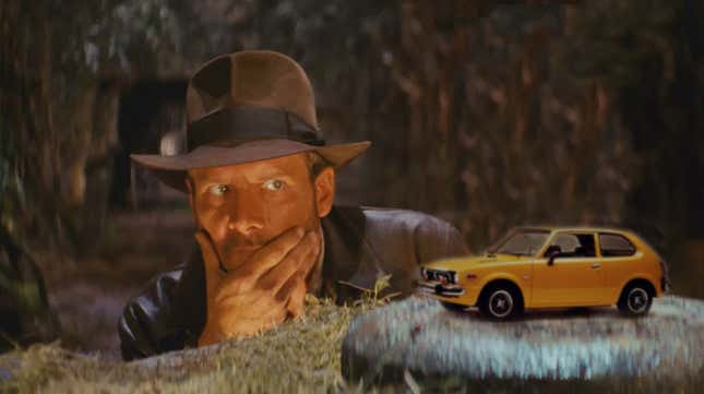 Image for article titled A Honda Civic Was In Raiders Of The Lost Ark, Sort Of