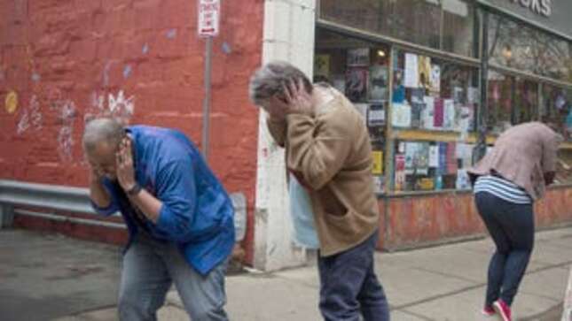 Image for article titled New Yorkers Cower As Clinton Victory Speech Reverberates Across Entire State