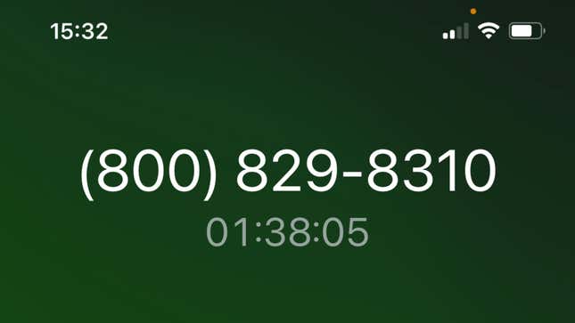 Image for article titled I Sat on Hold for Almost An Hour and 40 Minutes Only to Be Told The Call Could Not Be Completed And I&#39;m Hoppin&#39; Mad