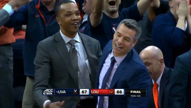 Virginia Finishes Utterly Insane Final Second With Buzzer-Beating Three For Win Over Louisville