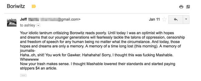 Image for article titled My Year In Gawker Hate Mail