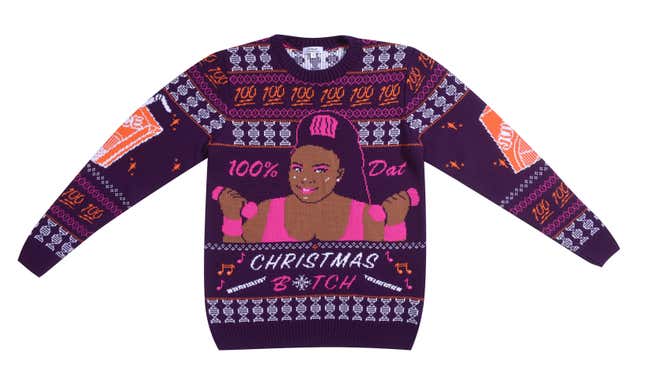 Image for article titled 100% That Knit: Lizzo Is the Latest to Land on a Christmas Sweater