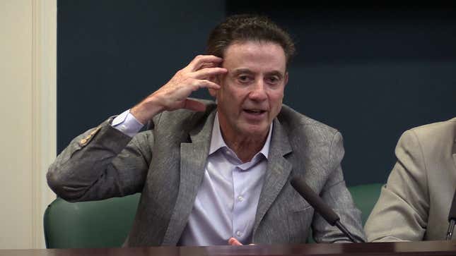 Rick Pitino's Campaign Against NCAA Sanctions Is A Shameless, Repetitive Mess