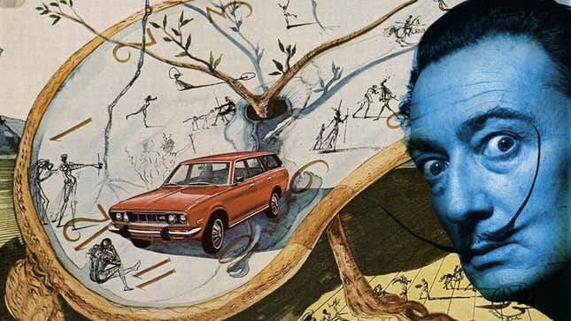 Image for article titled Salvador Dalí Once Painted A Portrait Of A Datsun 610 Wagon