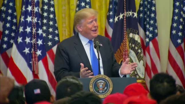Trump Rants Like Racist Grandpa in Speech to MAGA Negroes
