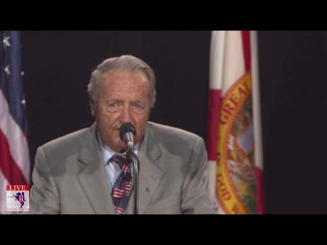 Bobby Bowden Rambled For A Few Minutes At A Trump Rally Tonight