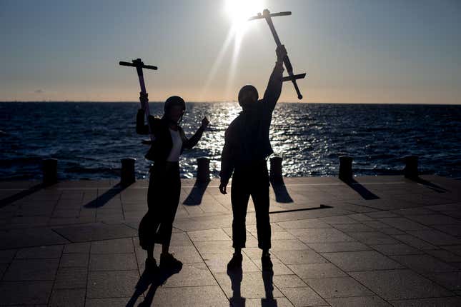 Image for article titled Pogo Stick Sharing Micro Mobility Startup Cangoroo Is Truly Beyond the Pale