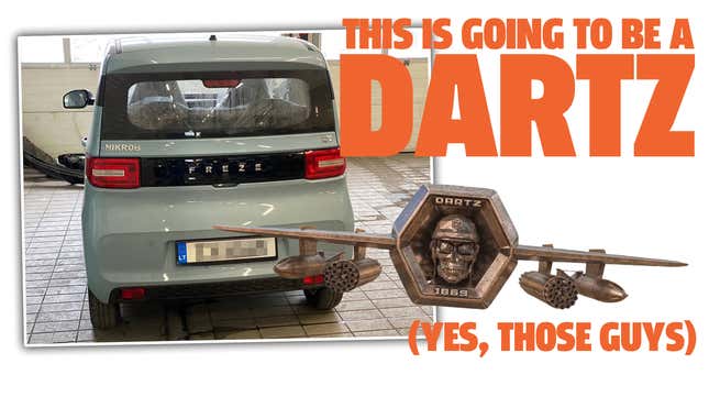 Image for article titled Our Crazy Pals Over At DARTZ Are Actually Working On An Affordable City EV