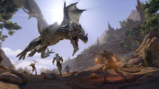 Image for article titled The Elder Scrolls Online: Elsweyr Adds A Shot Of Cat Charisma And A Lot Of Dragons
