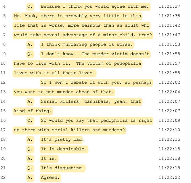 Image for article titled Elon Musk Wants You To Know The 'Pedo Guy' Thing Has Been Very Hard On Elon Musk