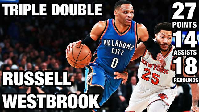 Russell Westbrook Is Averaging A Triple-Double Later Into A Season Than Anyone Since Oscar Robertson