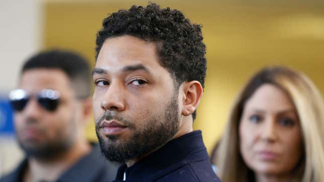 Jussie Smollett after his court appearance at Leighton Courthouse on March 26, 2019, in Chicago.